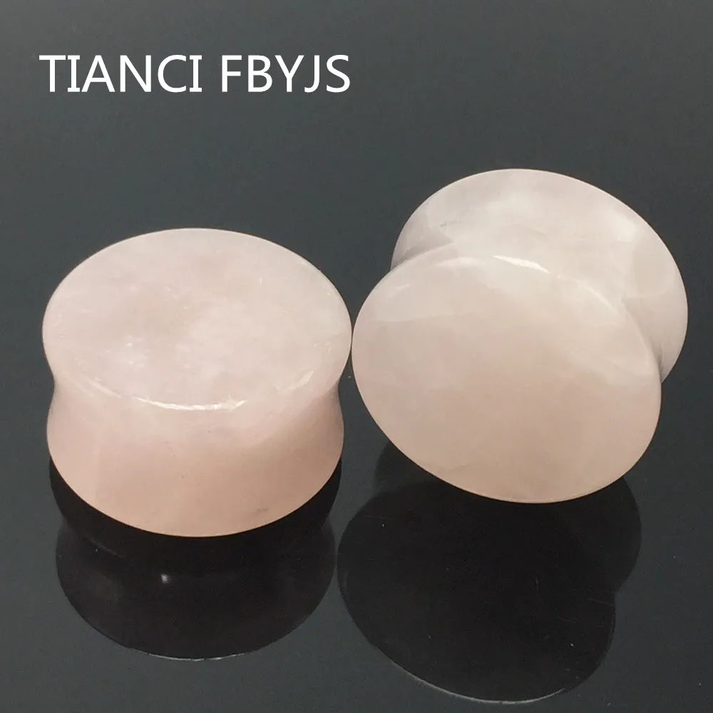 

Piercings Ear Pink stone Taper Gauge Ear Plug Expander Stretcher Flesh Tunnel Piercing 6-16MM body jewelry Earrings