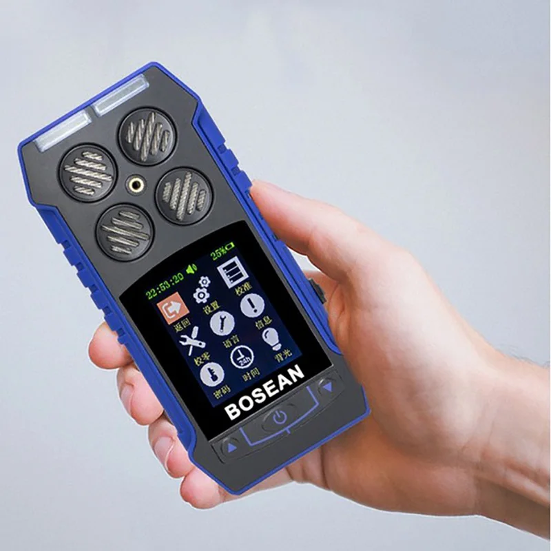 

Digital Air Quality Detector O2 Detector 2 In 1 O2 Flammable Gas Leak Detector Temperature Time Digital Display Gas Leak Alarm