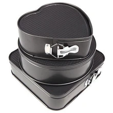 Новинка, 3 антипригарные противни для выпечки, противень для выпечки, жестяные банки, круглая форма для выпечки, набор