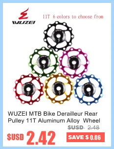 WUZEI 12T Система узкая широкая цепь MTB велосипедный задний переключатель шкив Jockey колесо дорожный велосипед направляющий ролик направляющий часть