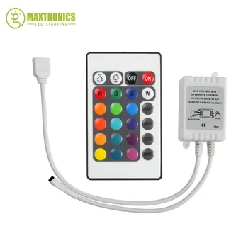 

50pcs LED RGB Controller DC12V 24Keys IR Remote Controller for SMD 3528 5050 RGB LED Strip Lights
