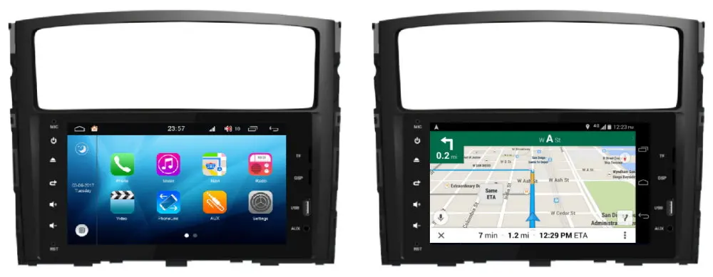 Top 8" HD 1080P IPS LCD Screen Android 8 Core For Mitsubishi Pajero 2006~2011 Car Radio BT 3G/4G WIFI AUX USB GPS Navi Multimedia 2