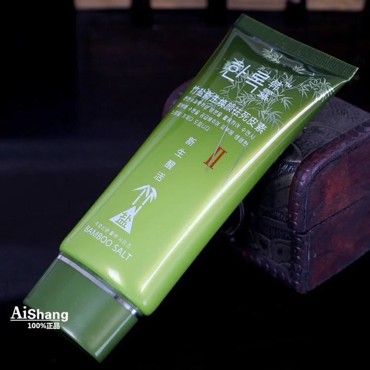 1 pc Korean Bamboo Salt Face Scrub Cream Facial Exfoliating