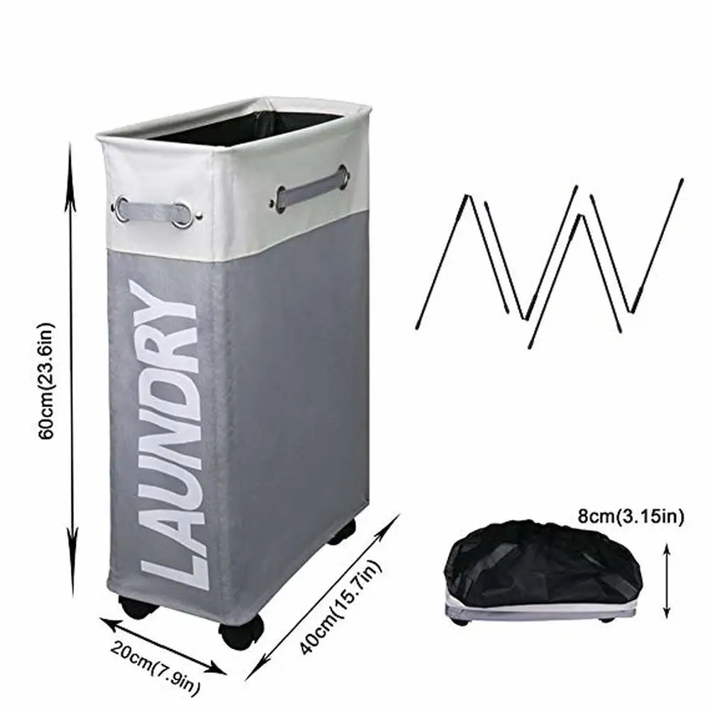 slim clothes hamper