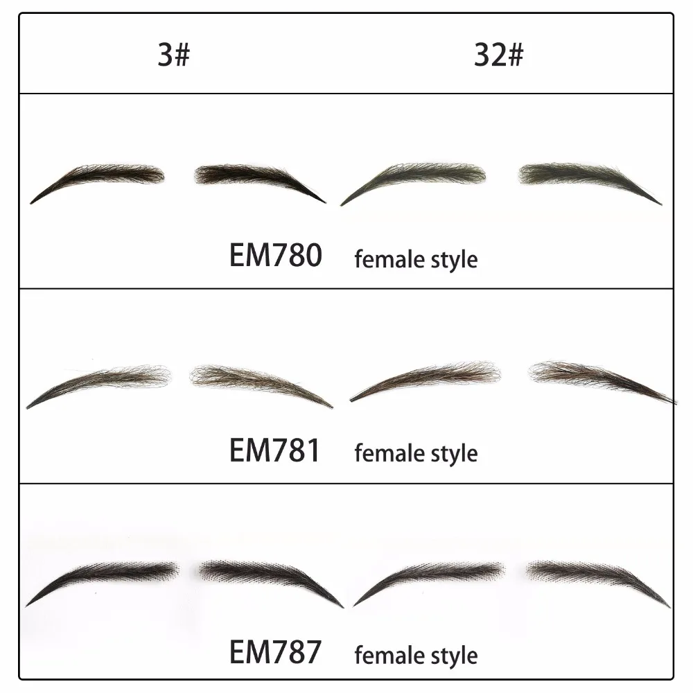 

Neitsi Woman One pair 100% Handmade Human Hair Fake Eyebrows