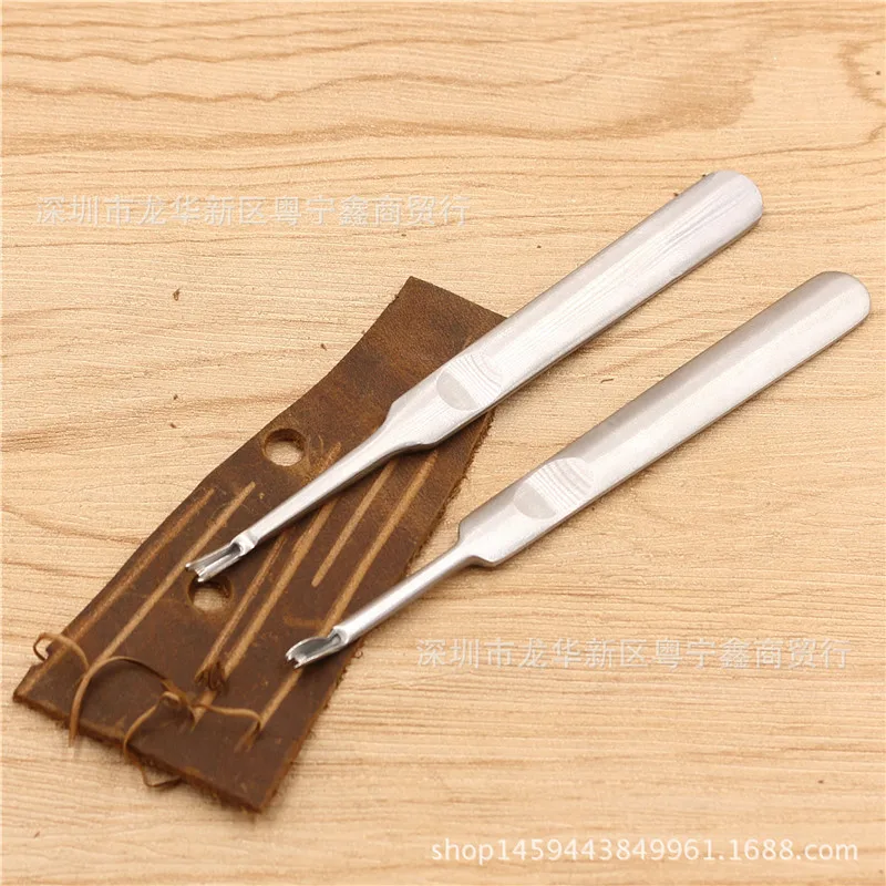 

2 PC New Leather Leathercraft Stitching U+V Shaped Groover Skiving Edge Beveler Tool Kit