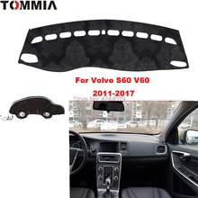 TOMMIA приборной панели крышки тире коврик для автомобиля от Солнца Анти-УФ покрытие для приборной панели коврик для приборной панели автомобиля для Volvo S60 V60 2011