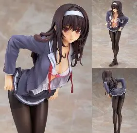 

Free Shipping 10" Saenai Heroine No Sodatekata Kasumigaoka Utaha 1/7 Scale Boxed 24cm PVC Action Figure Collection Model Doll