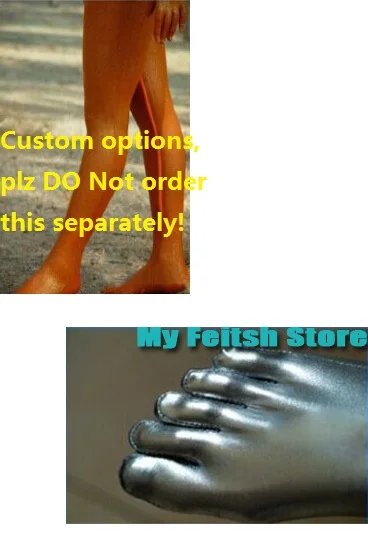 

(CT02) Customize Option Of separate toes/ with inner leg zipper instead of back zipper