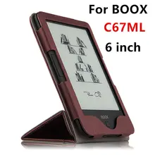 Para BOOX C67ML eBook Reader Protector Elegante de La Cubierta Protectora de LA PU Carta de cuero Para boox C67ML C67ML Carta 2 de La Manga 6 ”Casos