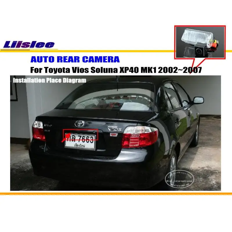 Liislee Автомобильная камера для Toyota Vios Soluna XP40 MK1 2002 ~ 2007/камера заднего вида/HD CCD RCA NTST