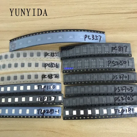 Comum Optocoupler Tlp281-1 Tlp181 P180 Pc452 P127 Ps2501 Ps2701 Ps2703 Ps2705 Pc355 Pc356 Pc357 Pc817 Cada 10 Peças no Uso Smd