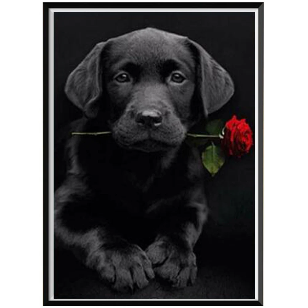 

SaShiKo Cute Dog Animals 5D DIY Diamond painting Diamond embroidery Cross stitch Partial Round drill Diamond mosaic Home Decor