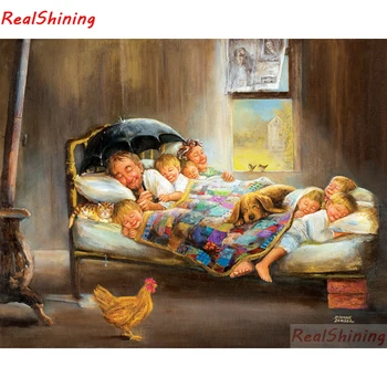 

5D Diy Diamond Painting full Square Diamond Cross Stitch Diamond Embroidery Old people and children picture for room Decor H2151