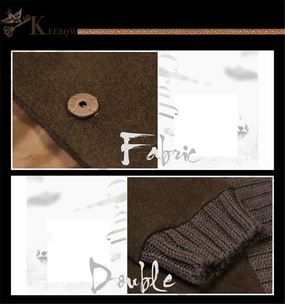 Vintage Fake 2 piece Winter Cloak Women Coat Wool Coats Long Sleeve Knitting Cloak Woolen Coat Patchwork Belted Bodycon Casacos (2)