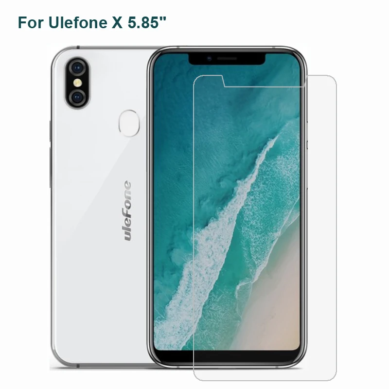 

For Ulefone X Smartphone Glass Ulefone X 9H Safety Cover Transparent Protective Film Front Shield Screen Protector Guard Safe