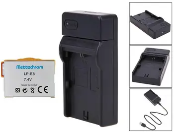 

Mettzchrom LP E8 LPE8 LP-E8 Battery 1500mAh + Slim USB Charger For Canon 700D 650D 600D