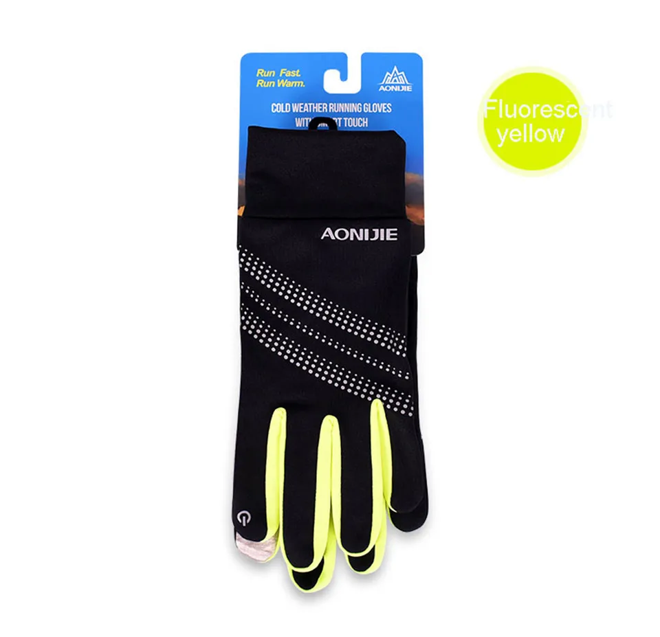 AONIJIE, уличные спортивные перчатки для мужчин и женщин, теплые ветрозащитные перчатки для велоспорта, пешего туризма, скалолазания, бега, лыжного спорта, перчатки на весь палец