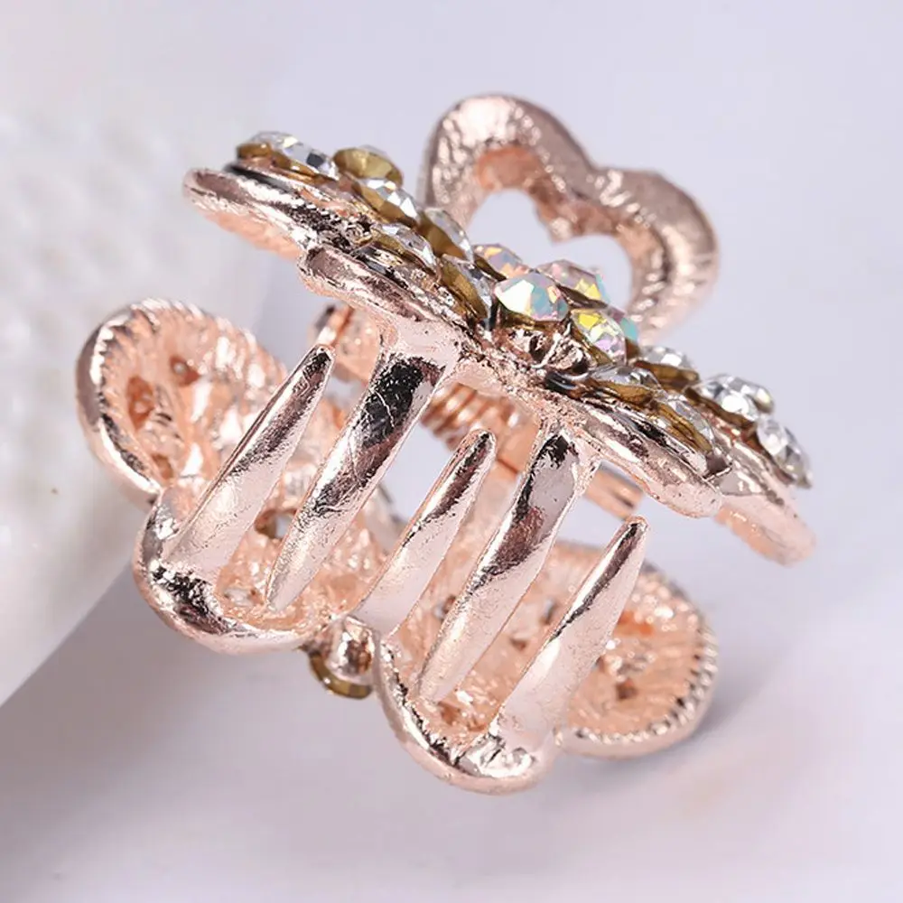 1 Pc Butterfly Crystal Hair Claws Clips Pins For Women Girls Vintage Headwear Rhinestone Hairpins Barrette Jewelry Accessories