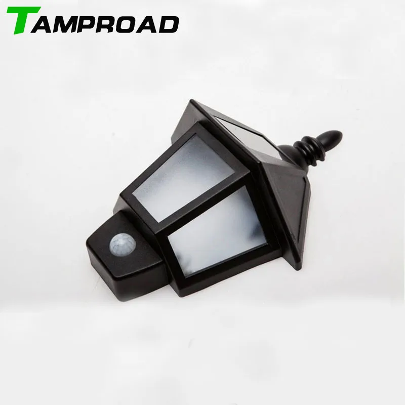 

TAMPROAD Exterior Lighting Outdoor Bright Lamp PIR Motion Sensor Light Solar Power for Patio Deck Yard Lobby Stair Outside Wall