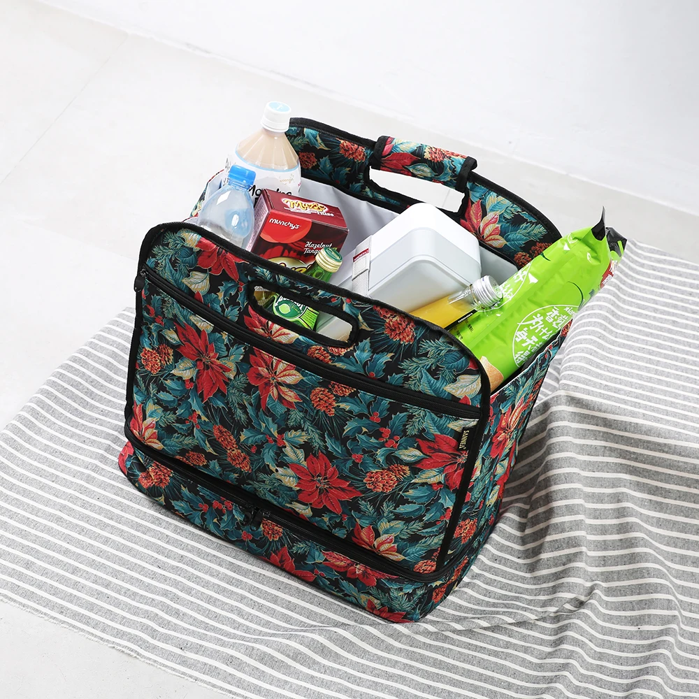 SANNE 10L Tote Новая модная двухслойная Термосумка для пиццы теплоизолированная сумка