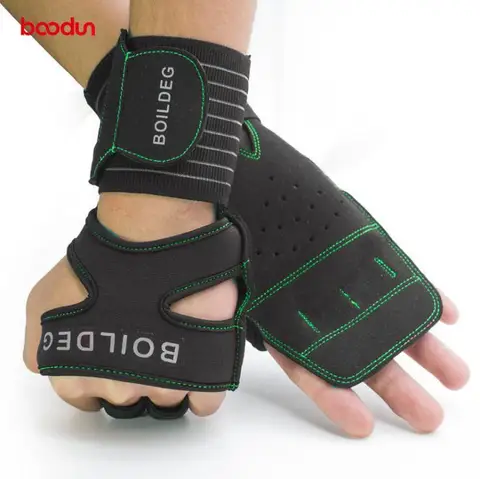 Luvas de Levantamento de Peso Luvas de Fitness Ginásio Luvas Workout Exercício Treinamento Proteja Pulso Esportes Homens