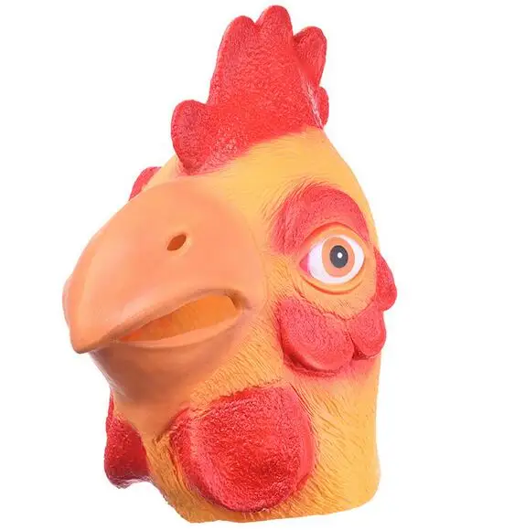 Высший сорт животное курица Маска Голова маска для лица Хэллоуин вечерние реквизит карнавал латексные резиновые маска в виде головы курицы вечерние петух МАСКА ИГРУШКА
