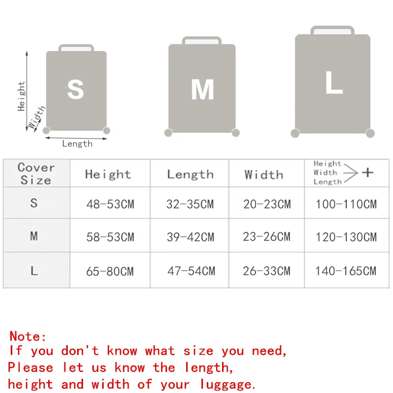 Drop Shipping Suitcase Protective Trunk Covers Case Elastic Travel Luggage Cover Stretch Trolley Dust Apply To 18~30 Inch
