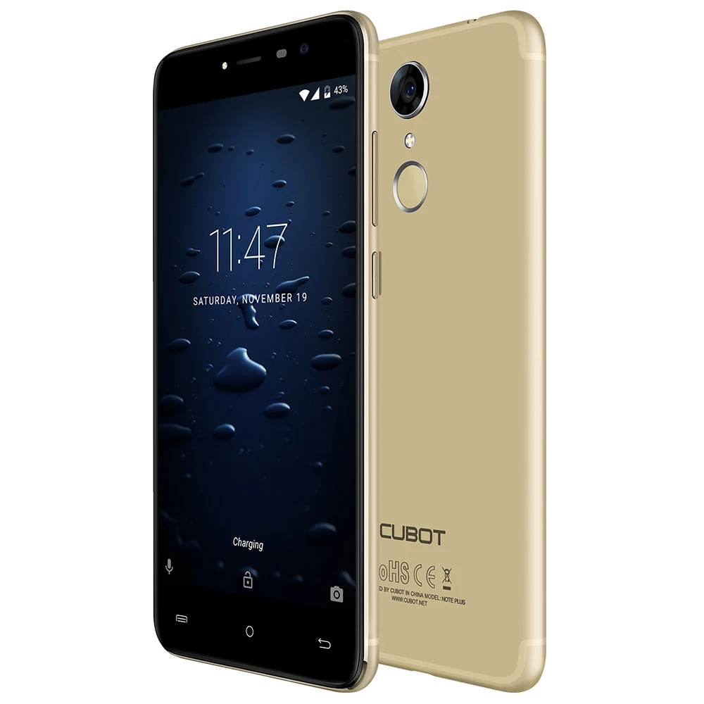 Cubot Note Plus смартфон с 5 дюймовым дисплеем четырёхъядерным процессором ОЗУ 3 ГБ ПЗУ 32