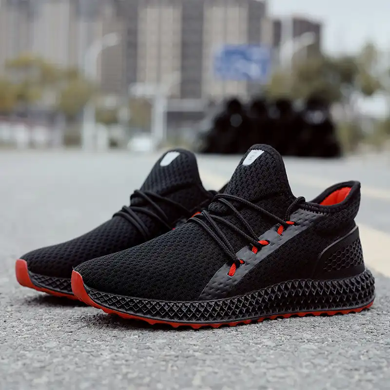black and red sneakers mens