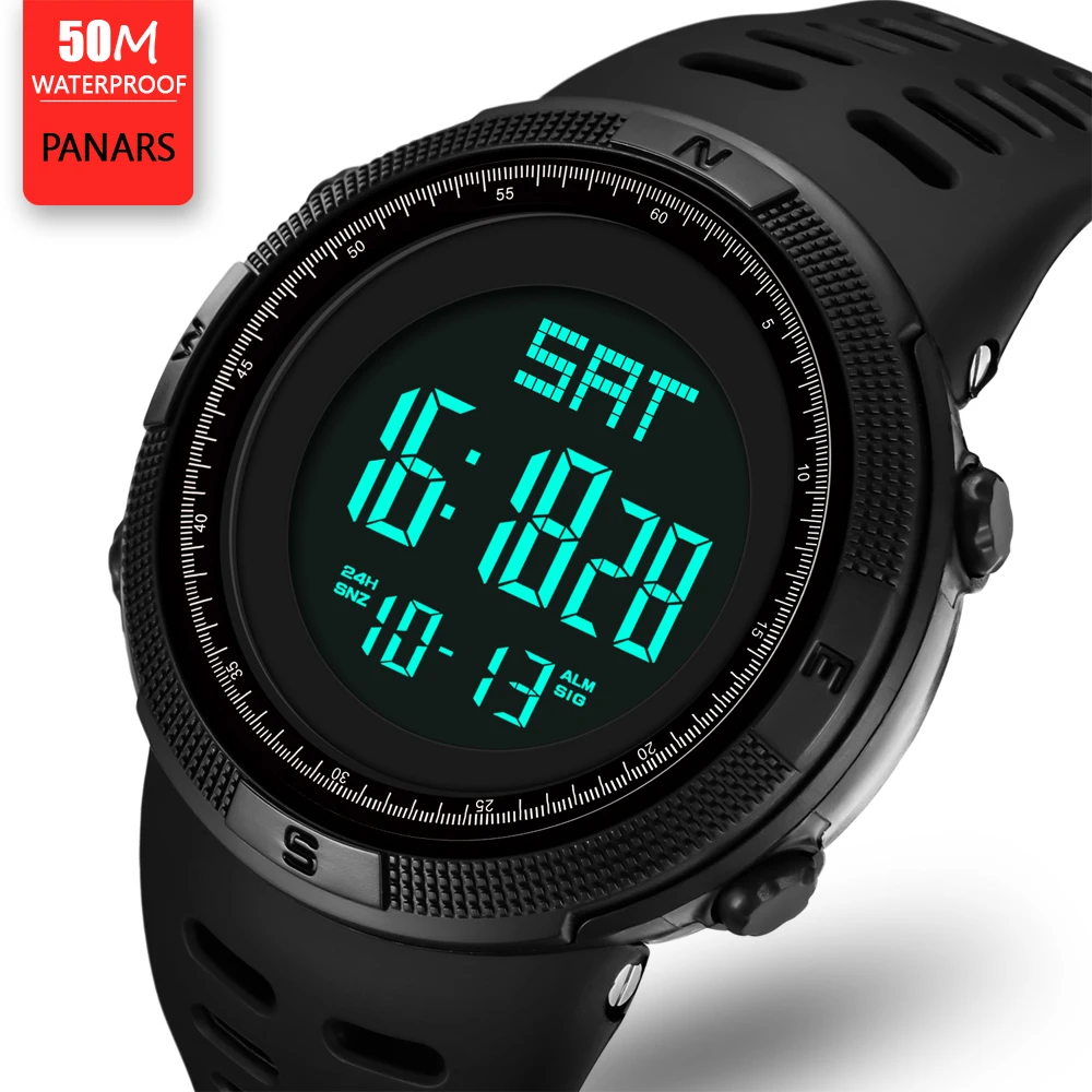 Top Brand Men Watch Outdoor Sports Watches Men Running Big ...