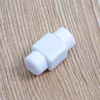 Симпатичные кабель Защита наушников для iPhone Sansung huawei Xiaomi USB Красочные Зарядное устройство кабель наушников Обложка protetor de Кабо - Цвет: white