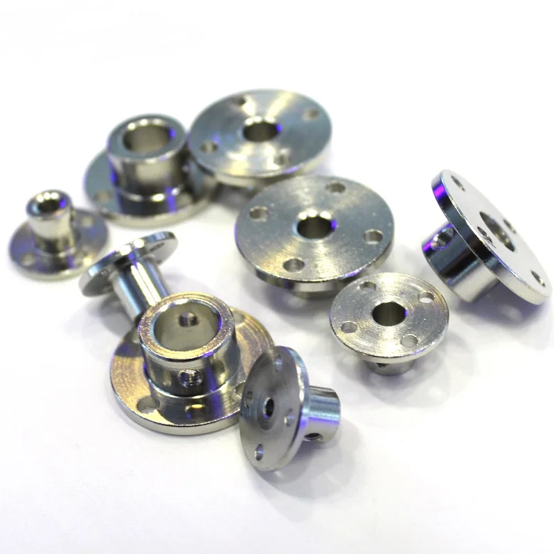 1PCS High Hardness Metal Flange Shaft Coupling 3/4/5/6/7/8/10mm Rigid