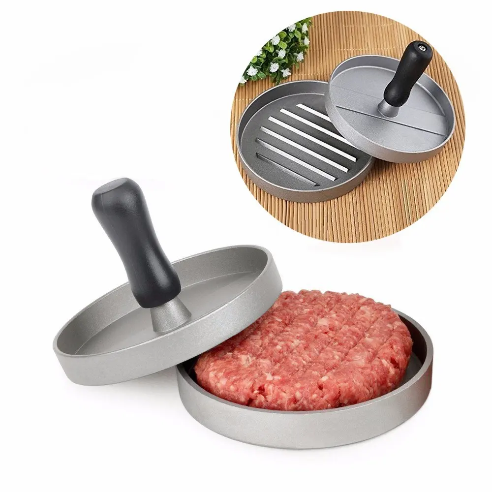 1 Набор пресс для гамбургеров круглой формы из алюминиевого сплава|hamburger meat|meat