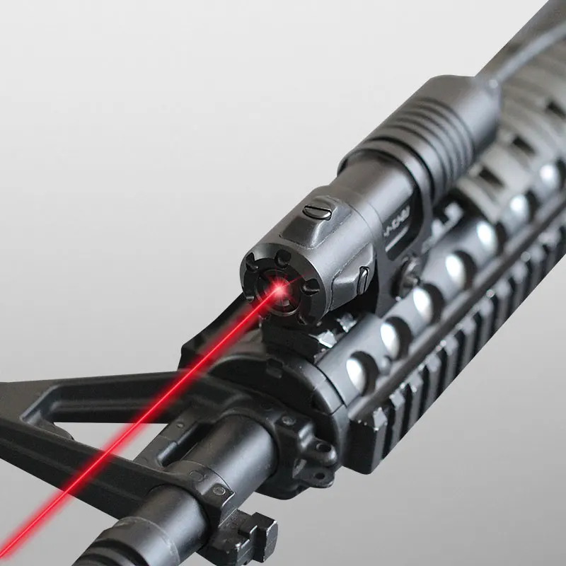 Обтекаемая винтовка лазерный прицел зеленый охотничий лазер Пикатинни монтируемый Ipx8 водонепроницаемый дропшиппинг лазерный прицел - Цвет: Red Laser