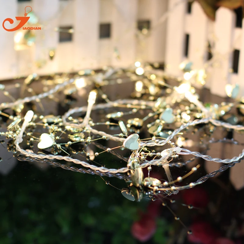 gold heart pearl lights (7)