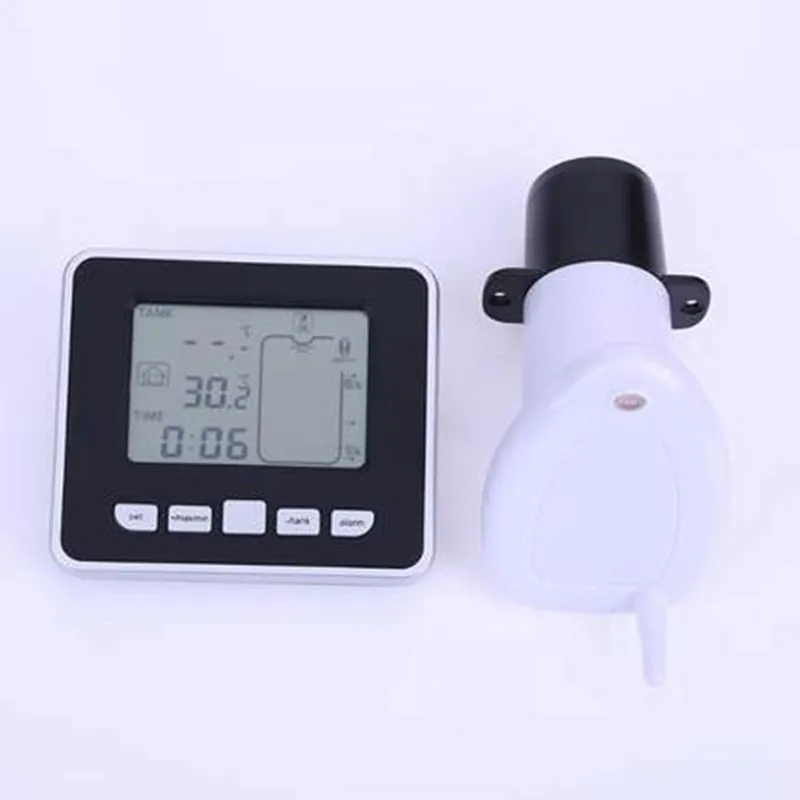 Wireless Ultrasonic Tank Liquid Level Flow Water Meter With Temperature Water Tank Transmitter Mounting Screws Measuring Tool