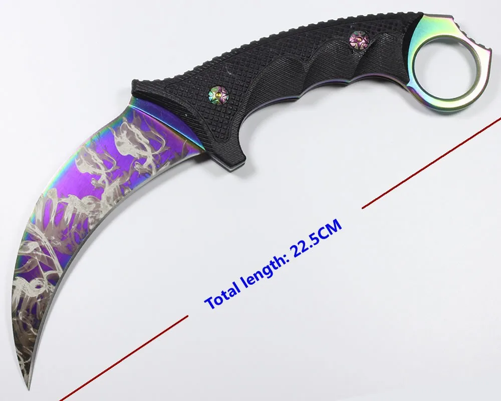 Продажа Высокое качество karambit неподвижный нож холодной Blade G10 ручка Открытый Отдых Охота Тактический Выживание Карманные Ножи EDC ручной инструмент