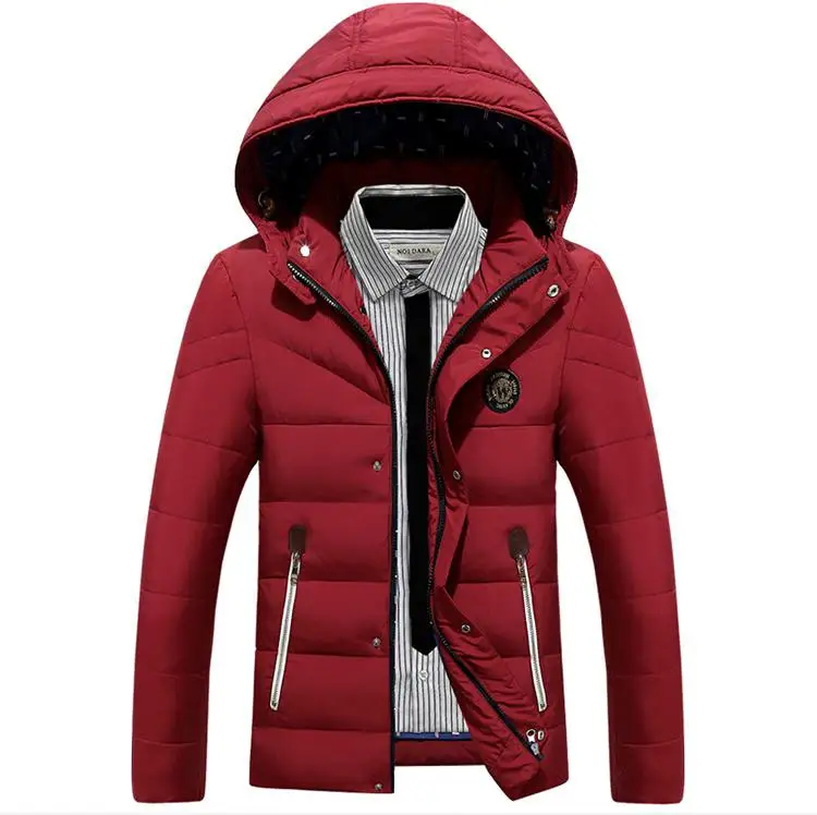 winter Jacket Men Thick Warm Hooded Winter Coat Cotton padded Jackets