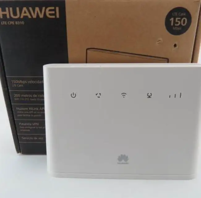 Разблокированный HUAWEI B310S-22 B310 150 м 4 аппарат не привязан к оператору сотовой связи CPE WI-FI маршрутизатор со слотом для sim карты, 4G, FDD 800/900/1800/2100/2600 МГц