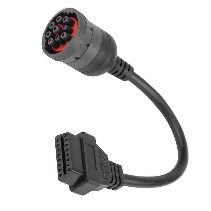Диагностический интерфейс для грузовика Женский 16 Pin OBD2 9 адаптер кабель