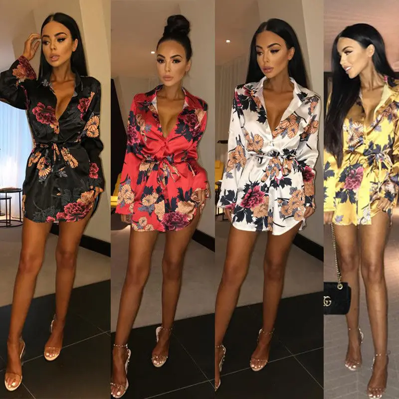 Boho Women Floral Party Blouses Long Sleeve V neck Print Summer Beach Casual Bnadage Loose Top Blouse
Boho Women Floral Party Blouses Long Sleeve V neck Print Summer Beach Casual Bnadage Loose Top Blouse