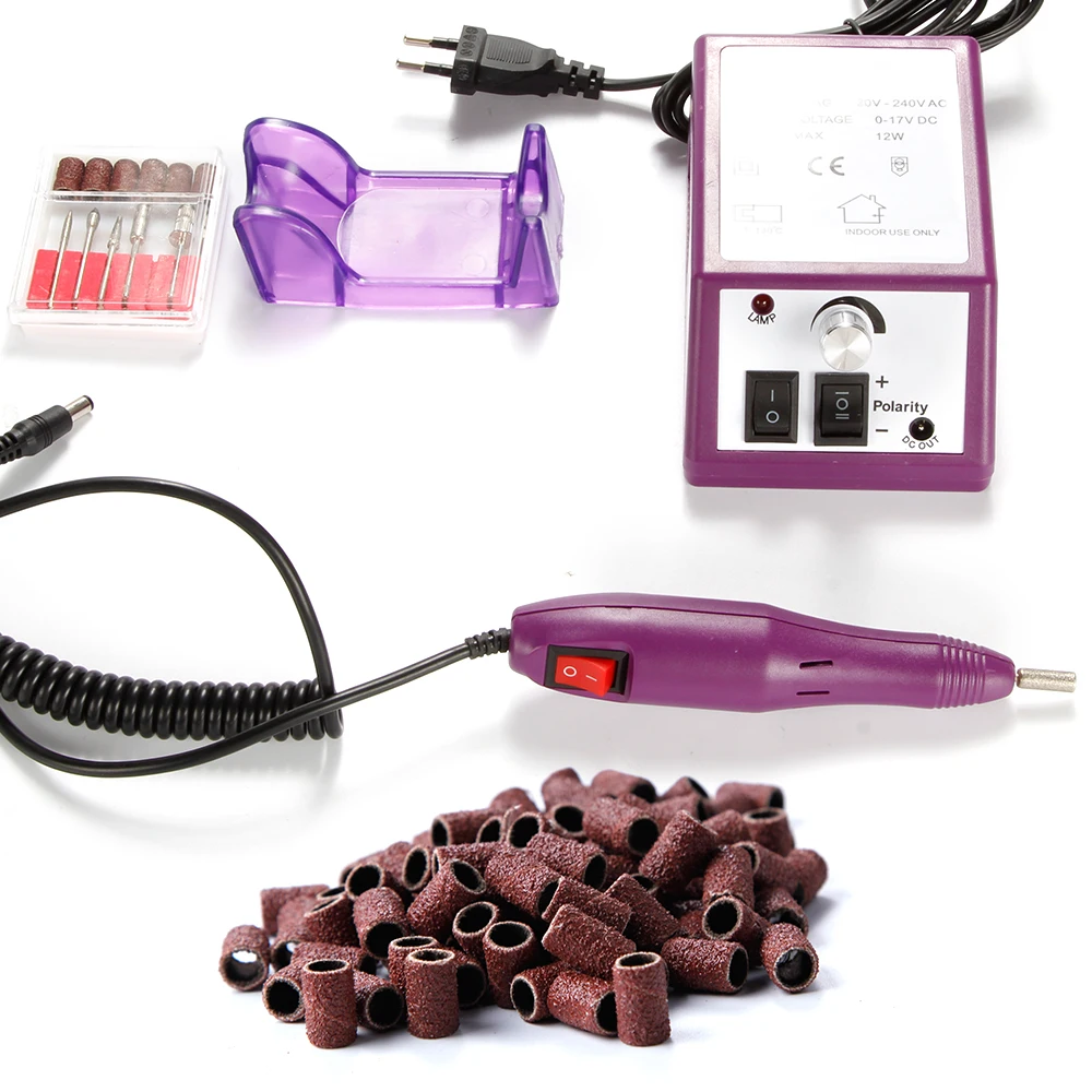 

20000RPM Nail Drill Electric Apparatus for Manicure Gel Cuticle Remover Milling Drill Bits Set Nail Art Pedicure Polish Machine
