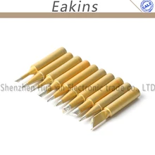 Новейший 10 шт./лот Золотой припой наконечник паяльник сварочный наконечник для ATTEN/QUICK/LUKEY/паяльная станция SAIKE 936d