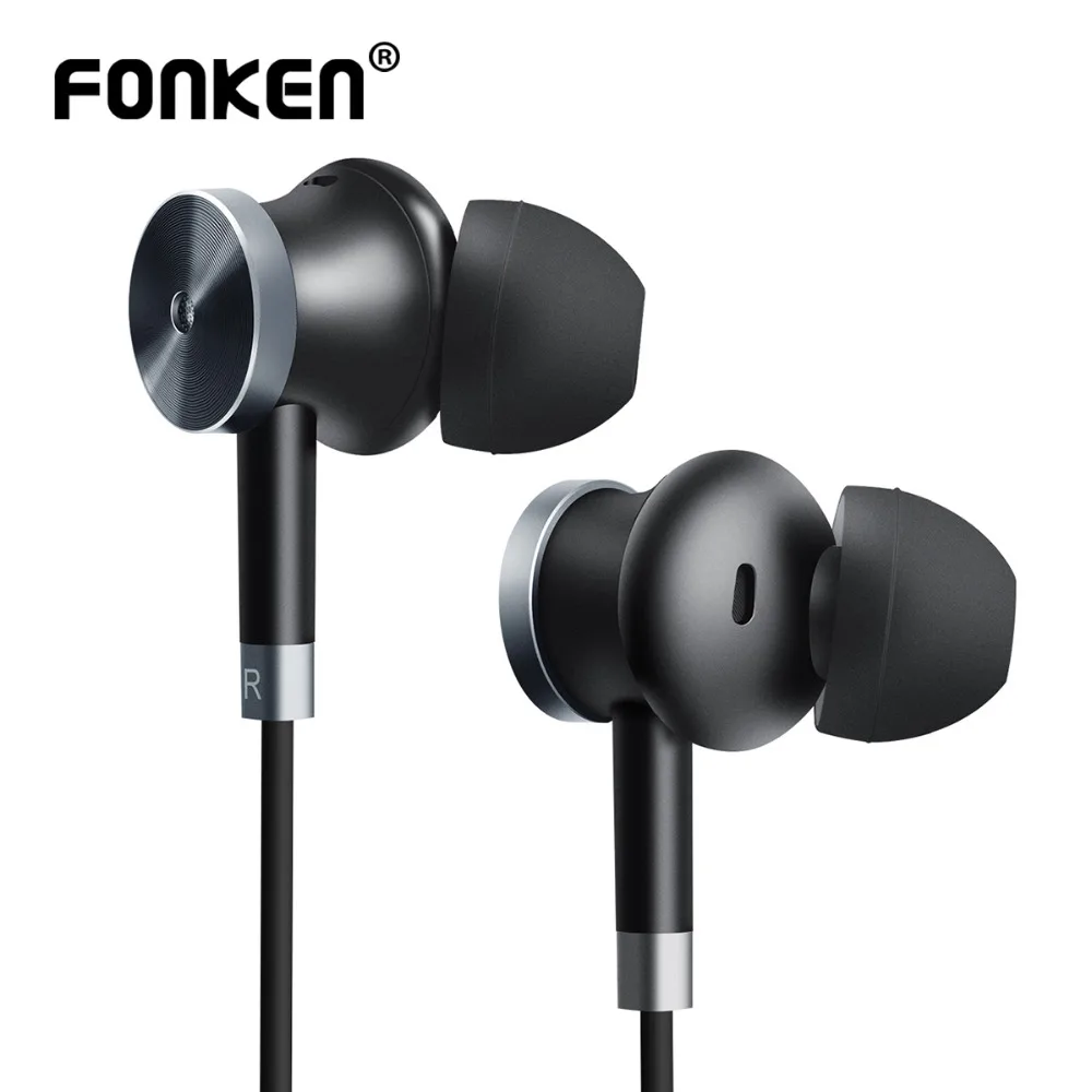 

FONKEN In-ear Wire Control Earphone Sport Running In ear Earphones 3.5mm AUX Gaming Earbuds with Microphone for Mobile Phone