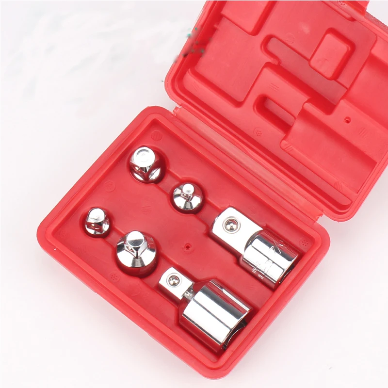 

6PC CR-V Socket Ratchet Converter Adapter 1/2 to 3/8 3/8 to1/4 1/4 to 3/8 3/8 to 1/2 1/2to3/4 3/4to1/2 Car Bicycle Repair Tools