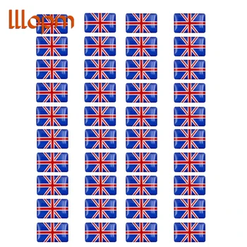 

40pcs Car styling Car decoration sticker Car Steering wheel sticker British flag for Land Rover Renault clio Jeep Accessories