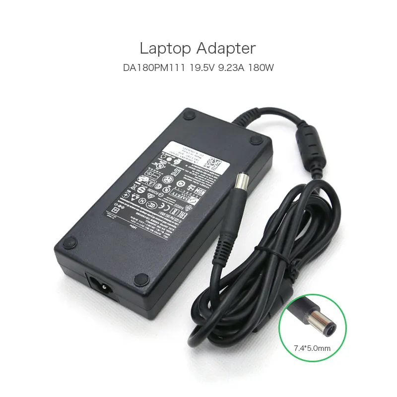 Laptop 180W 19.5V Power Adapter AC Charger for Dell Precision M4700 M4600 74X5J 