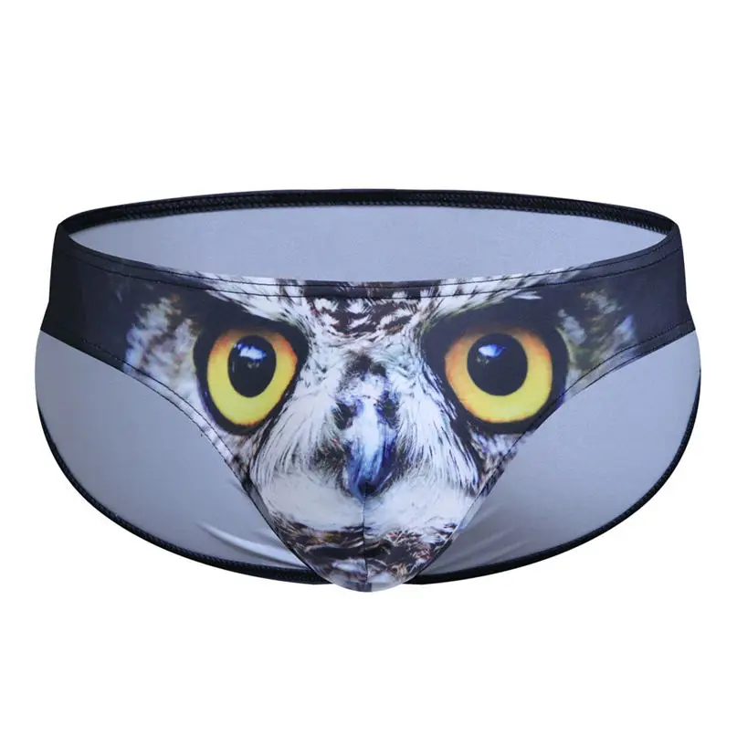 Swim Briefs Man Sexy 3D Print Underwear Cotton Soft Breathable Pouch Boxer Underpants Underwear All Seasons Panties #2d27 (7)