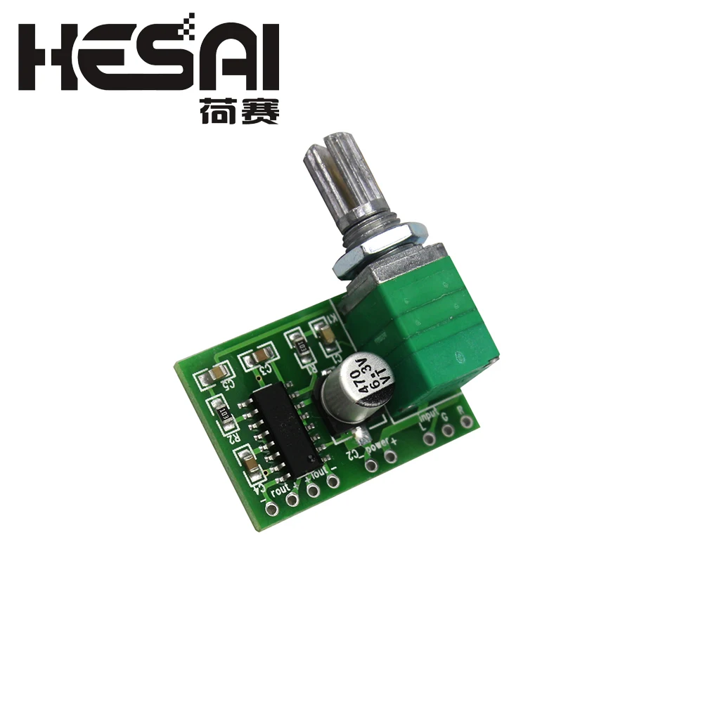 

Mini PAM8403 DC 5V 2 Channel USB Digital Audio Amplifier Board Module 2 * 3W Volume Control with Potentionmeter